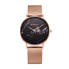 slim stone japan quartz custom watch dial water resistant watch ladies stylish women elegant marble watch